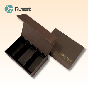 프리미엄 럭셔리 대형 매트 단단한 종이 판지 접이식 빈 자기 접는 폐쇄 선물 상자 포장 사용자 정의 로고 - Product Image 1