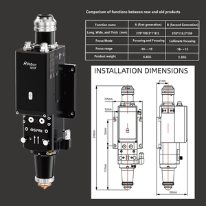 Xách tay 3015 Máy cắt laser với 1500W điện CNC phần mềm điều khiển Max nguồn laser cắt đầu kim loại tấm chế biến - Product Image 4