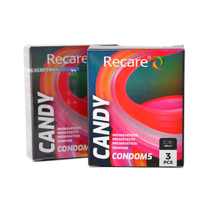 Préservatifs Recare CANDY Delay 3 pièces/boîte Latex naturel <span class=keywords><strong>Longue</strong></span> <span class=keywords><strong>durée</strong></span> OEM - Product Image 3