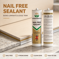 Scellant Premium Sans Clou, Adhésif Liquide Ultra-Résistant, Étanche pour Verre, Marbre et Miroir