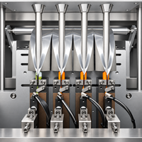 Machine d'emballage automatique à 3 voies pour sachets de poudre alimentaire, lait en poudre, café en poudre et protéines