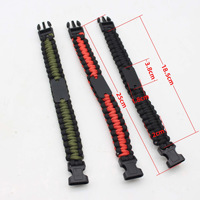 Bracelet de survie tactique personnalisé pour la chasse en plein air, bracelet tissé, porte-clés, cordon, équipement d'urgence pour le camping et la randonnée