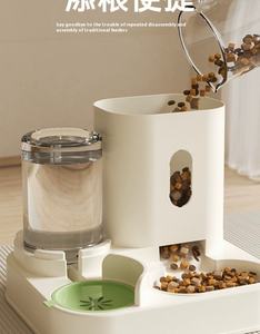 Alimentador saludable para mascotas, la mejor opción, cuenco para gatos y perros, bebedero de agua de 2l y alimentador de alimentos de 3L para separación seca y húmeda, suministros para mascotas - Product Image 4