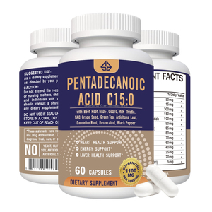 OEM Pentadecanoic Acid Beet Root NAD+ supplement Heart & <b>Liver</b> Health Immune Support for Adults 60 counts - Product Image 2