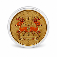 Pièces de monnaie Cadeau Fée des Dents 2026 – 20 Motifs Contes de Fées Colorés, Impression Couleur Plaqué Or avec Étui en Acrylique
