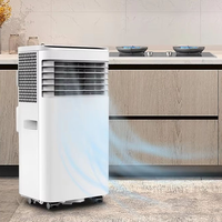 Mini aire acondicionado móvil portátil inteligente para uso doméstico, aparato eléctrico de calefacción de refrigeración de habitación pequeña con función de deshumidificador