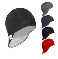 Gorra de algodón encerado con logotipo personalizado 100% algodón para seguridad y protección durante el soldadura con máquina láser, panel de soldadura de seguridad.