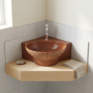 Imprimé table top bassin lavabo Offre Spéciale nouveauté main art lavabo bol rond comptoir table salle de bain bassin vanité évier - Product Image 6
