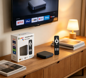 Dcolor DC2 OTT Media Box 4K HDR con Control por Voz del Asistente de Google, Compatible con Google Play, Suministro al por Mayor - Product Image 1