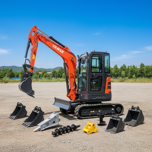 <span class=keywords><strong>Mini</strong></span>-excavatrice VANSE VSC36 pour travaux de terrassement, avec moteur, boîte de vitesses, carrosserie renforcée, <span class=keywords><strong>godet</strong></span> résistant à l'usure, haute durabilité - Product Image 1