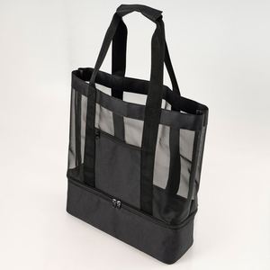Beach Tote Cooler Bag Polyester Eco-Friendly Waterproof Insulated Thermal Collapsible Soft Custom Summer Picnic Outdoors - Product Image 2