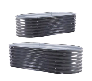 Grand bac à plantes d'extérieur surélevé pour jardin, jardinière en métal pour la vente en gros - Product Image 3