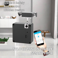 Serrure de meuble intelligente mini CDONLOCK, invisible et dissimulée, en ABS, pour porte en bois, avec carte mémoire pour le contrôle, garantie 2 ans, pour casier