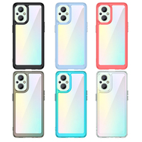 Funda de teléfono móvil anticaída de lujo transparente colorido acrílico a prueba de golpes para Xiaomi POCO F5 X5 Pro 5g M4 X4 GT C31 contraportada