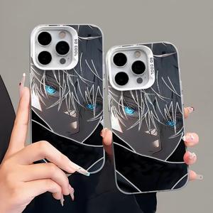 À la mode <span class=keywords><strong>Anime</strong></span> Boy Couleur Argent Téléphone étui pour <span class=keywords><strong>iphone</strong></span> 16 Plus 15 Pro Max 14 13 12 <span class=keywords><strong>11</strong></span> IMD Shell Funda Mobile Couverture Arrière - Product Image 2