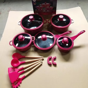 Nhôm <span class=keywords><strong>Cookware</strong></span> <span class=keywords><strong>Set</strong></span> kích thước lớn 17 cái đẹp Granite không dính <span class=keywords><strong>Cookware</strong></span> <span class=keywords><strong>Set</strong></span> cho cảm ứng - Product Image 3