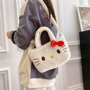 กระเป๋าตุ๊กตาซานริโอ้ 5 แบบ ขนาด 25 ซม. น่ารัก คุโรมิ มายเมโลดี้ ซินนามอโรล กระเป๋าสะพายอนิเมะ น่ารัก เฮลโลคิตตี้ ตุ๊กตาขนนุ่ม - Product Image 4
