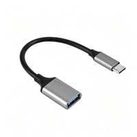 Câble OTG Type C vers USB 3.0, transfert de données haute vitesse 5 Gbps, corps métallique, adaptateur de connecteur USB pour téléphone portable, appareil photo, PC, ordinateur portable