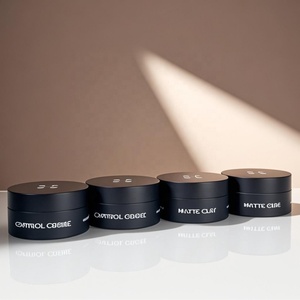 Wholesale Matte Black Color 100ml 120ml PET <b>Plastic</b> <b>Jars</b> Empty Cosmetic Packaging Container <b>Plastic</b> Cream <b>Jar</b> With Black Lids - Product Image 4