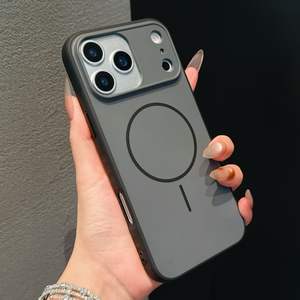 Funda para iPhone 17 Pro Max, diseño moderno con bloques de color, textura sólida, magnética, con orificio grande y anticaídas - Product Image 2