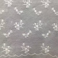 Penjualan Langsung Pabrik Hanfu Anak Perempuan Gaya Vintage Kain Kasa Lembut Bordir Bunga Plum Telinga Kelinci Rajutan 100% Akrilik Mesh PA