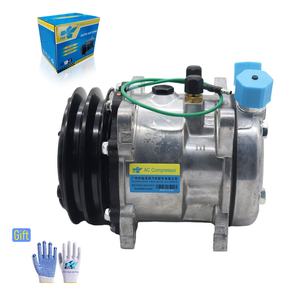 Compresor de Aire de 24V Directo de Fábrica SD5H09, Proveedor de Compresores de Aire Acondicionado para Automóviles, para Tractor con Correa de Polea 2007-2009 - Product Image 1