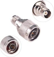 Adaptateur coaxial RF de type N mâle vers TNC femelle Connecteur coaxial à contact en cuivre