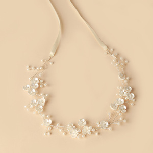 Peignes <span class=keywords><strong>à</strong></span> <span class=keywords><strong>cheveux</strong></span> en alliage de mode, fleurs en plastique, perles, accessoires de mariage, anniversaire - Product Image 3