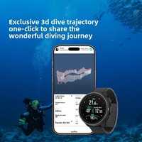 Montre de plongée de loisirs en plein air SUUNTO NAUTIC S, acier inoxydable, verre saphir, résistante aux chocs, étanche, intelligente
