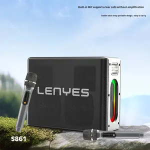 Tarjeta de Sonido <span class=keywords><strong>Karaoke</strong></span> Lengye Lion Transfronteriza para Altavoz, Batería, RGB, Voz, Llamadas Manos Libres, Resistente al Agua IPX-6, Salida de 150W - Product Image 3