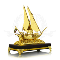 Navire en métal Home Decor Ornements Modèle de bateau personnalisé Décoration de bureau