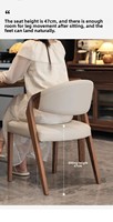 Meilleures ventes - Chaises de salle à manger modernes en bois de frêne et cuir Nappa - Chaises de salle à manger durables pour la maison, les meubles et les salons