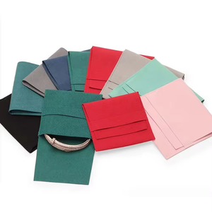 Bolsa de terciopelo de lujo con cordón para regalo de boda, se puede imprimir el LOGO, puede guardar joyas, resistente a arañazos - Product Image 2