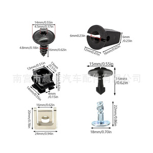 Kit de 50 Piezas de Tornillos y Clips de Montaje para el Capó del Coche, Marca Winning Journey, para Reparación y Reemplazo del Chasis de Volkswagen Audi A4 A6 A8 TT - Product Image 2