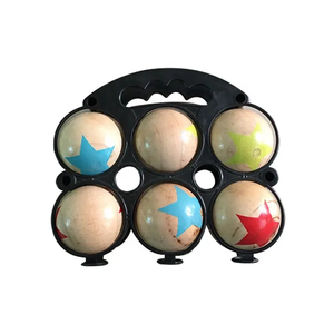 ชุดลูกโบชเช่โลหะแบบกำหนดเองสำหรับขายส่ง ขนาด 7 ซม. ได้รับการรับรองมาตรฐาน FSC และ EN71 บรรจุในกล่องสี <span class=keywords><strong>เกม</strong></span>สนามหญ้า - Product Image 2