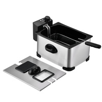 Friteuse professionnelle de petite taille pour la cuisine domestique, en acier inoxydable, pour frites