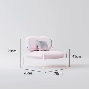 Canapé populaire <span class=keywords><strong>en</strong></span> <span class=keywords><strong>plexiglas</strong></span> souple avec accoudoirs, <span class=keywords><strong>chaise</strong></span> <span class=keywords><strong>en</strong></span> acrylique <span class=keywords><strong>transparent</strong></span> <span class=keywords><strong>chaise</strong></span> de canapé simple - Product Image 5