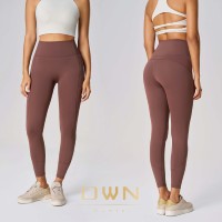 Pantalon de yoga en forme élastique poche arrière taille haute levage hanche pantalon de fitness vêtements d'extérieur collants Pilates leggings de sport