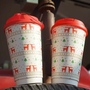 High Quality Christmas Design <b>Disposable</b> Paper <b>Cup</b> Drinking <b>Cup</b> - Product Image 4