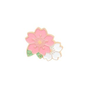 Veste en coton, chemise en coton, jupe en coton, sac en toile de coton, veste en jean, épingles amusantes en émail cerise rose, épingles uniques en émail anime, épingles mignonnes en émail noir floral - Product Image 1
