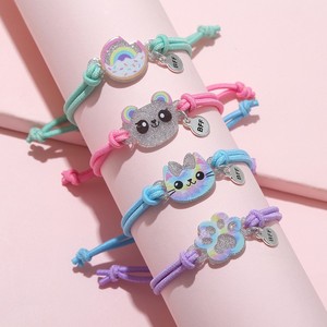 Accesorios <span class=keywords><strong>de</strong></span> Venta caliente buenos amigos pulsera para niños minoría femenina <span class=keywords><strong>de</strong></span> alto grado círculo <span class=keywords><strong>de</strong></span> pelo cuerda para el cabello conjunto <span class=keywords><strong>de</strong></span> joyas para niñas - Product Image 2