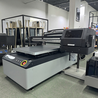 Qianyin Printer Uv Hybrid, alat cetak 6090 Format besar vakum meja besar untuk kartu ID Golf Boll