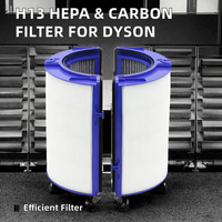 Filtre HEPA H13 et filtre à charbon 2-en-1 de remplacement, efficacité de 99,5 %, compatible avec les purificateurs d'air HP06 TP06 DP04 PH02, lot de 2
