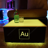 Table basse avec éclairage LED, table cube LED professionnelle, éclairage RGB de qualité commerciale, mobilier pour bar/boîte de nuit/KTV