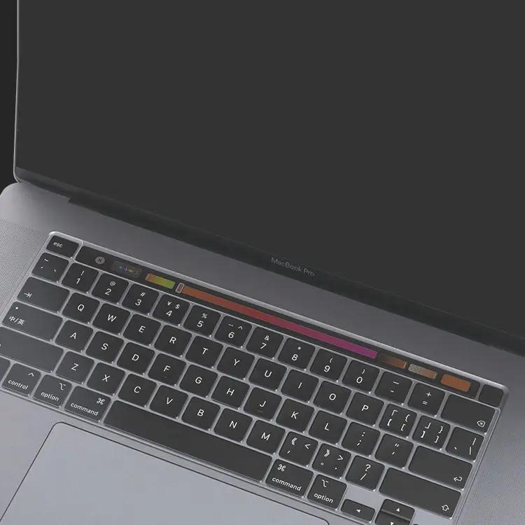 Personalizado idiomas ultra fino tpu teclado capa para macbook pro 16 polegadas a2141 laptop tpu