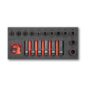 USAG - U05191034 Surtido con casquillos de impacto de 1/2 ''(18 Uds.) -MANTENIMIENTO INDUSTRIAL EAN 8001150037634 - Product Image 1