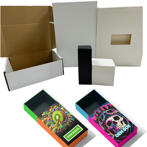 Custom <b>White</b> Shipping <b>Boxes</b> Thick Gift Packaging Airplane Corrugated Box Folding Paper Mailing Box with Logo - Product Image 1