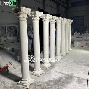 Cột Đá Tự Nhiên La Mã Thiết Kế Cổ Điển Cột Đá Cẩm Thạch Trắng Cột Đám Cưới - Product Image 5
