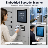 Módulo Escáner de Código de Barras 2D Integrado OEM, Lector de Códigos QR CMOS, Motor de Escaneo USB TTL para Terminales de Autoservicio
