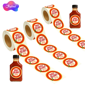 Paquete de Pegatinas, Tarjeta de Agradecimiento, Pegatina de Vinilo Personalizada con el Logotipo de la Empresa, Pegatinas Picantes Personalizadas, Etiquetas para Botellas de Salsa Picante - Product Image 3